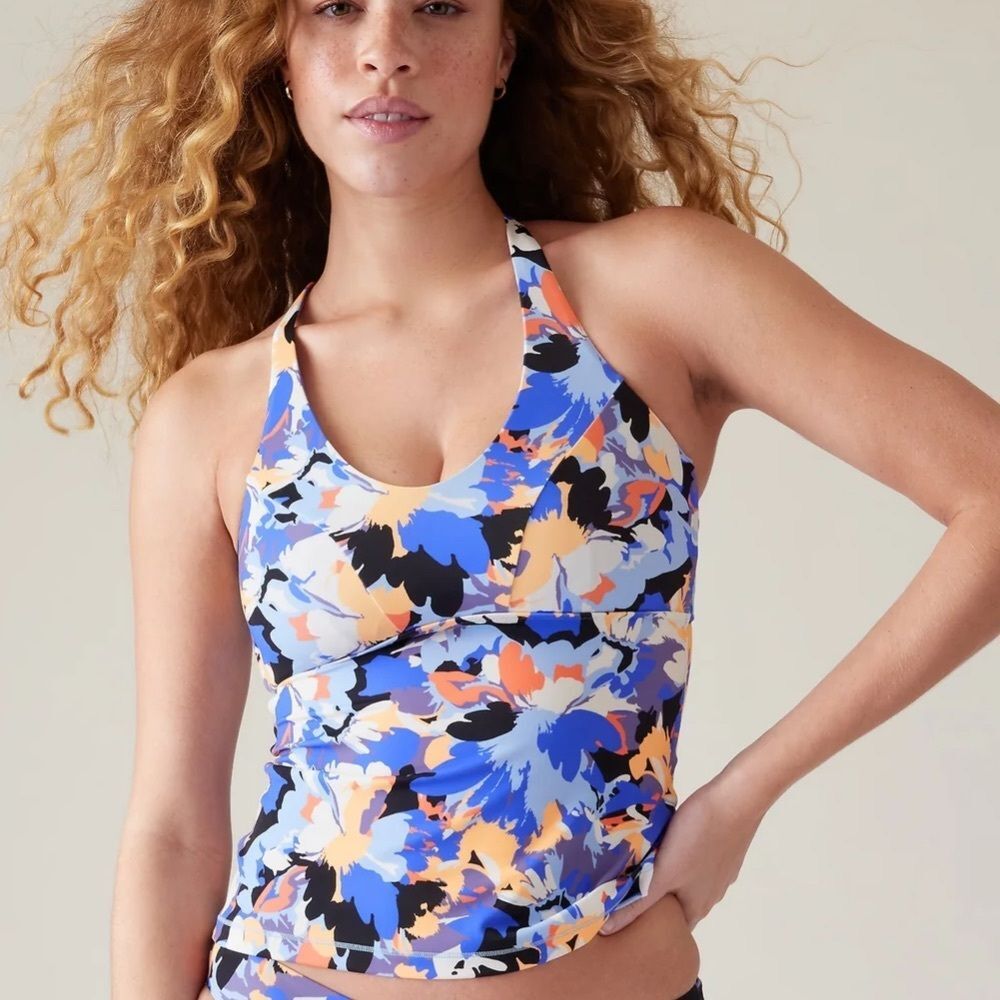 NWT Athleta TRIANGLE TANKINI T DÉCOLLETÉ EN V BONNET ONLY TOP Part Size Small